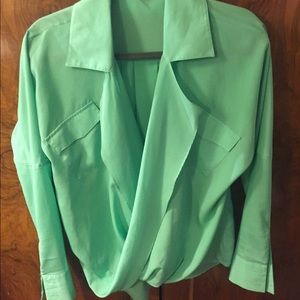Long Sleeve Mint Colored Top