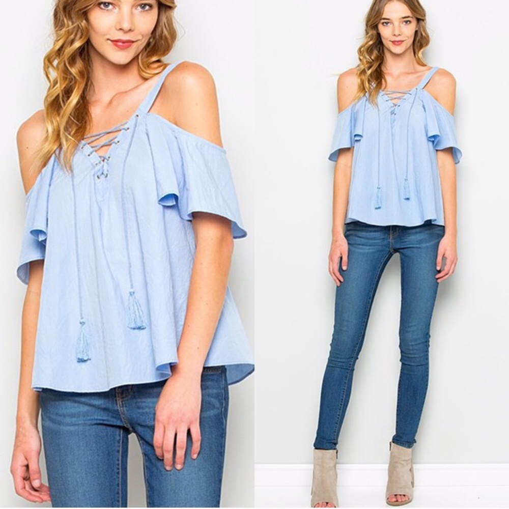 Cold-Shoulder Blouse