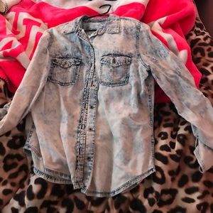 Charolette Russe denim button up shirt
