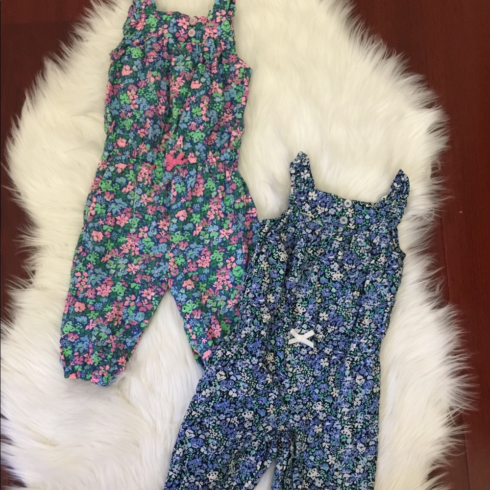 Baby Girl floral rompers (2)