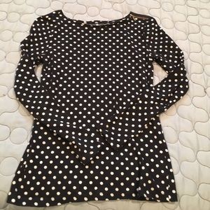 Loft polka dot top.