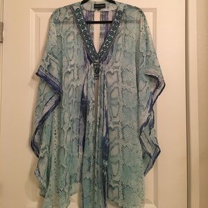 Simply Rhona Snakeskin Beaded Coverup