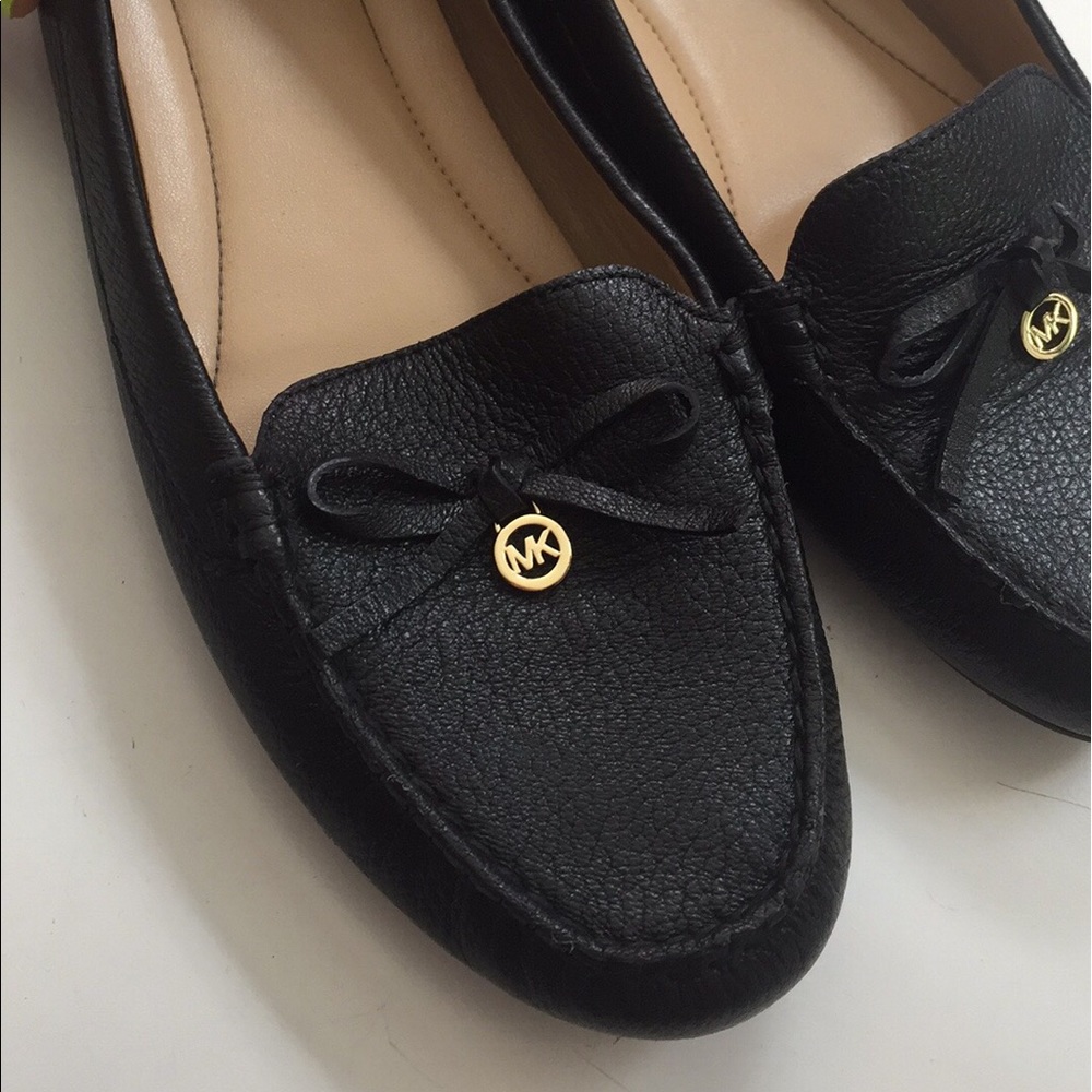 leather micheal kors loafers