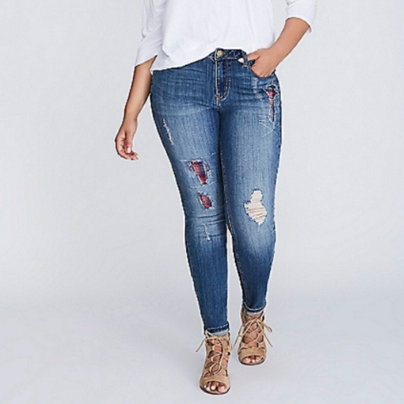 lane bryant ripped jeans