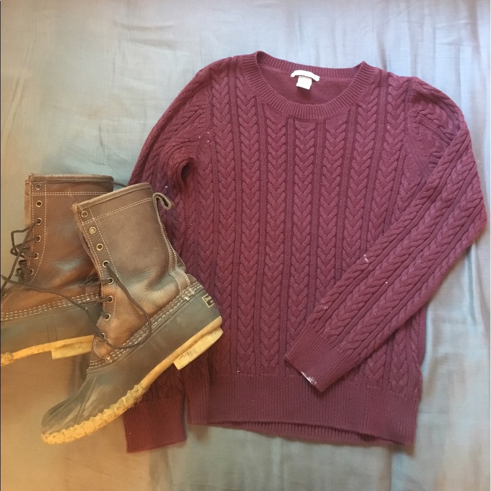 Burgundy H&M Sweater