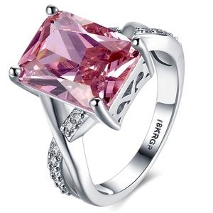 Pink Crystal Ring