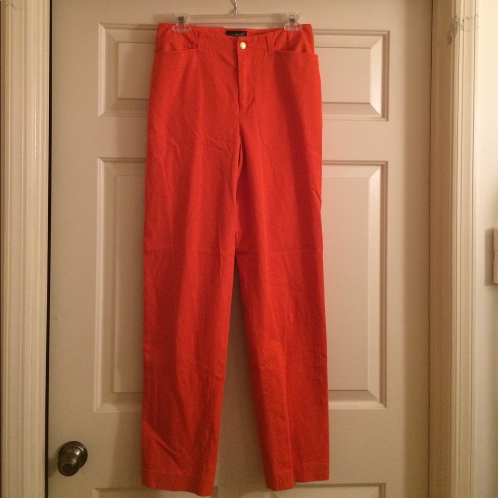 Ralph Lauren Orange Professional Pants