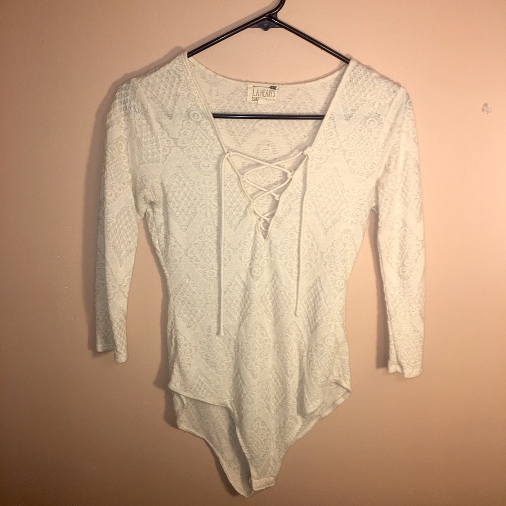 Pacsun tie up bodysuit