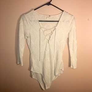 Pacsun tie up bodysuit