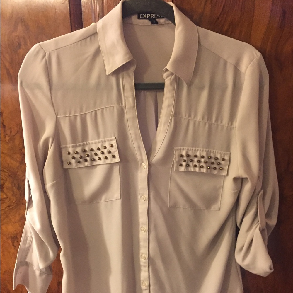 Studded Grey Blouse