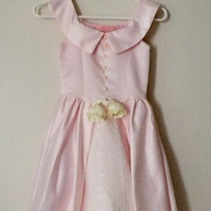 Girls scoop-neck sleeveless dress