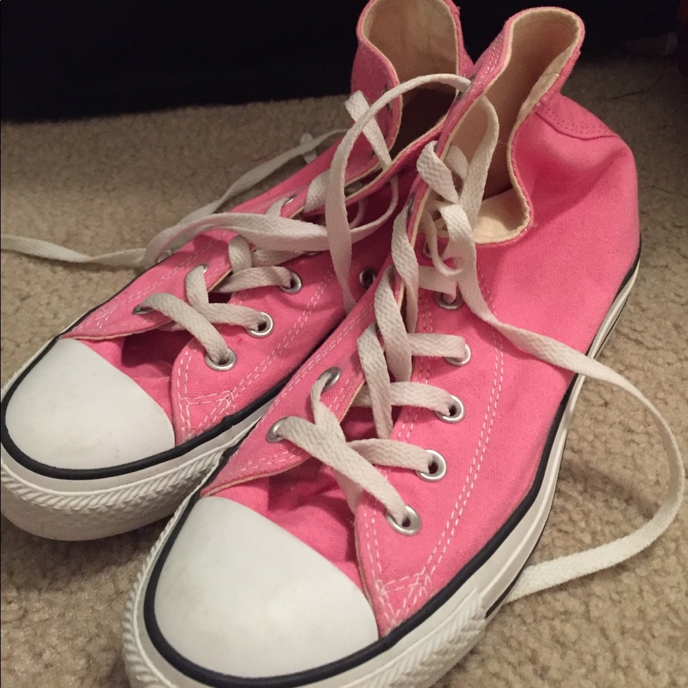 Pink High Top Converse Like NEW