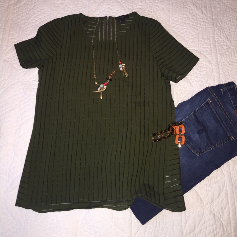 J.Crew stripe blouse