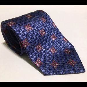 Ermenegildo Zegna Men's 100% Silk Blue Neck Tie
