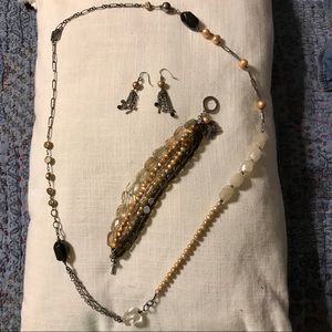 Retired Silpada copper pearl set