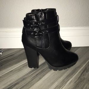 Black Ankle Booties size 8