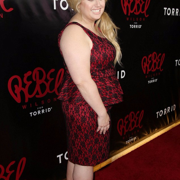Rebel Wilson Lace Peplum Dress - Picture 7 of 7