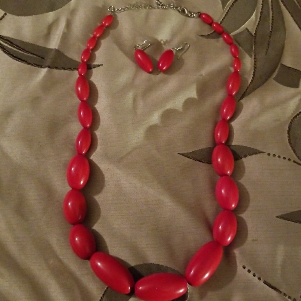 Red wood jewelry