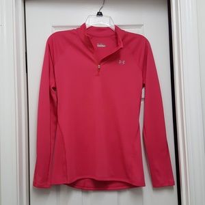 Pink Under Armour Long Sleeve Jacket Small