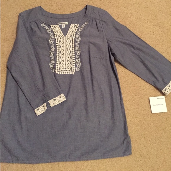croft & barrow Tops - 🆕 Craft and Barrow Chambray Tunic croft & barrow Tops - 🆕 Craft and Barrow Chambray Tunic
