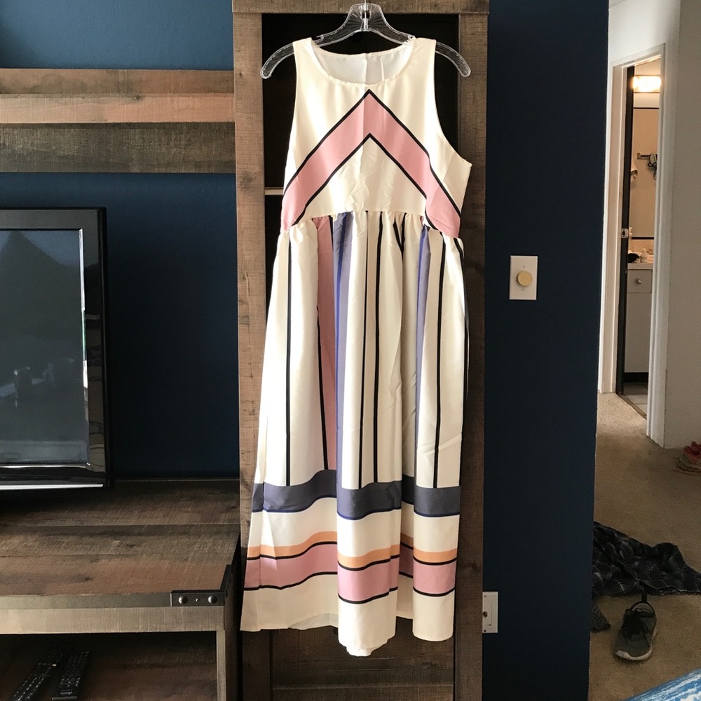 Long mid calf length dress