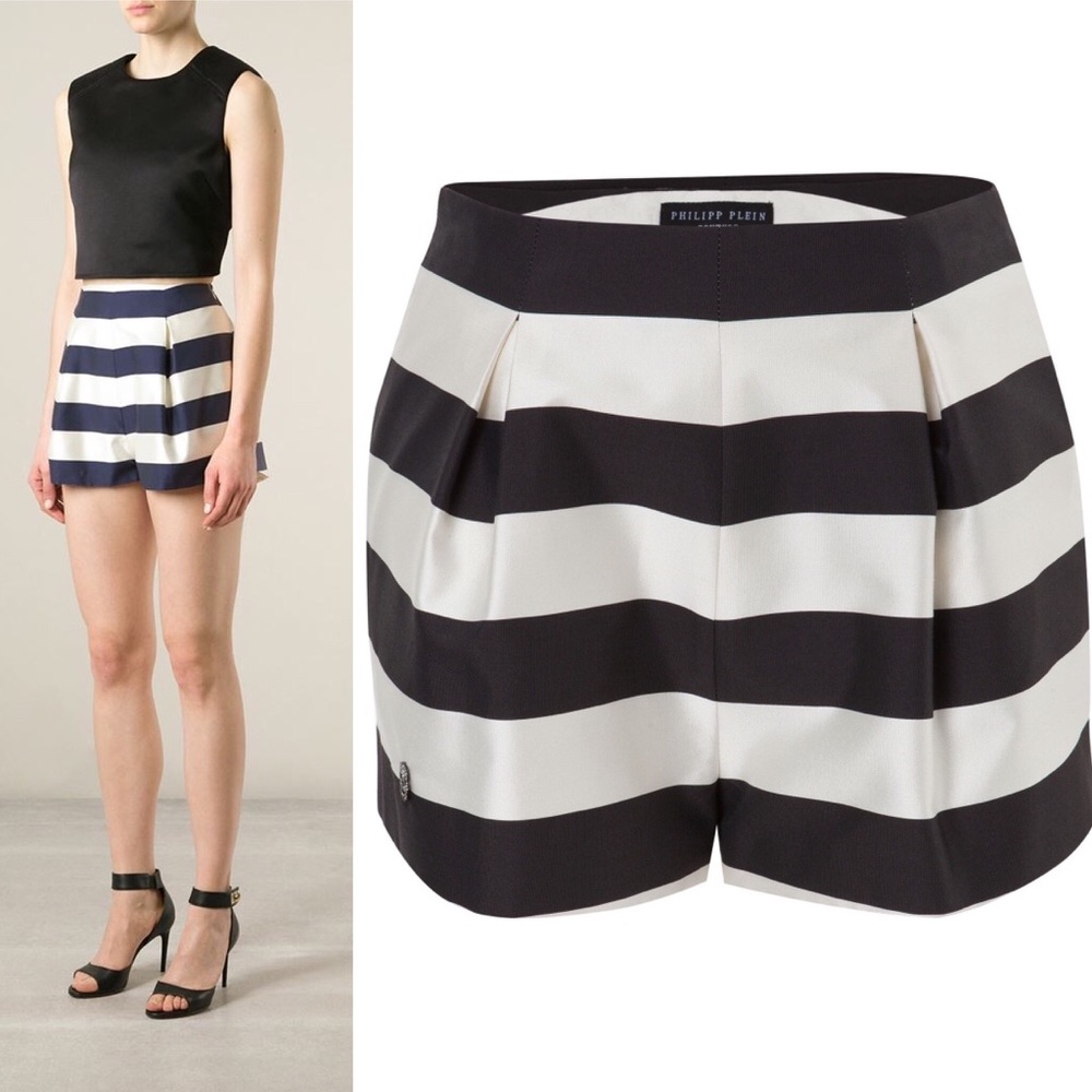 Black and whit shorts