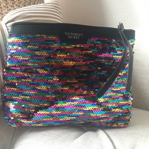 Victoria's Secret rainbow sequin bag