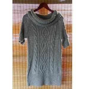 Gray sweater dress