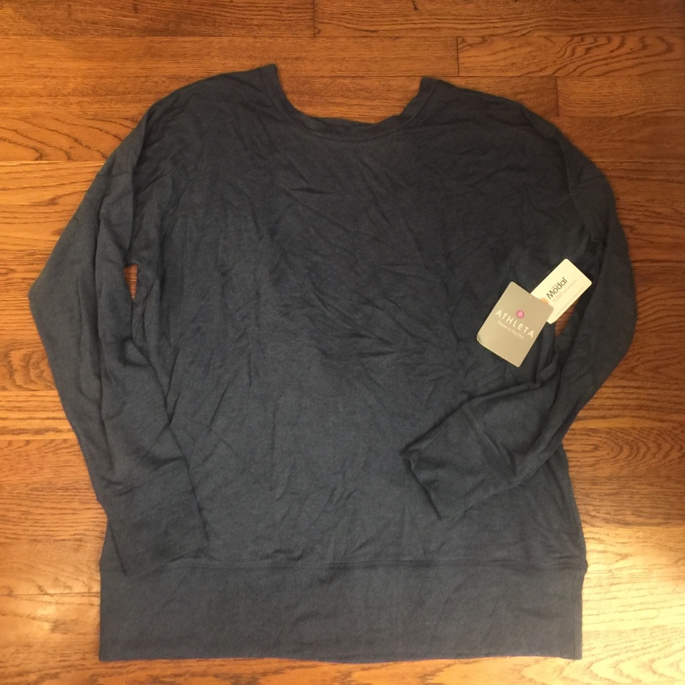 NWT - Athleta Soft Pullover - Navy - Size XL