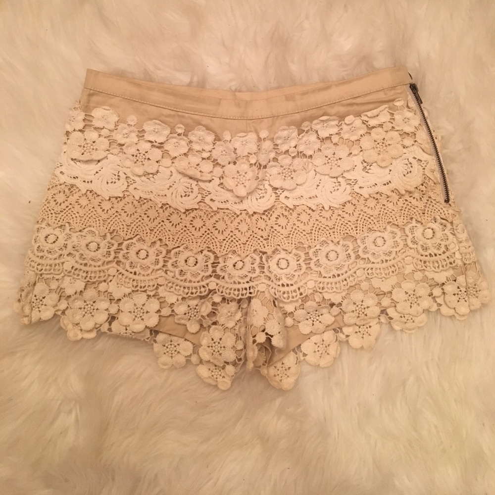 Crochet shorts