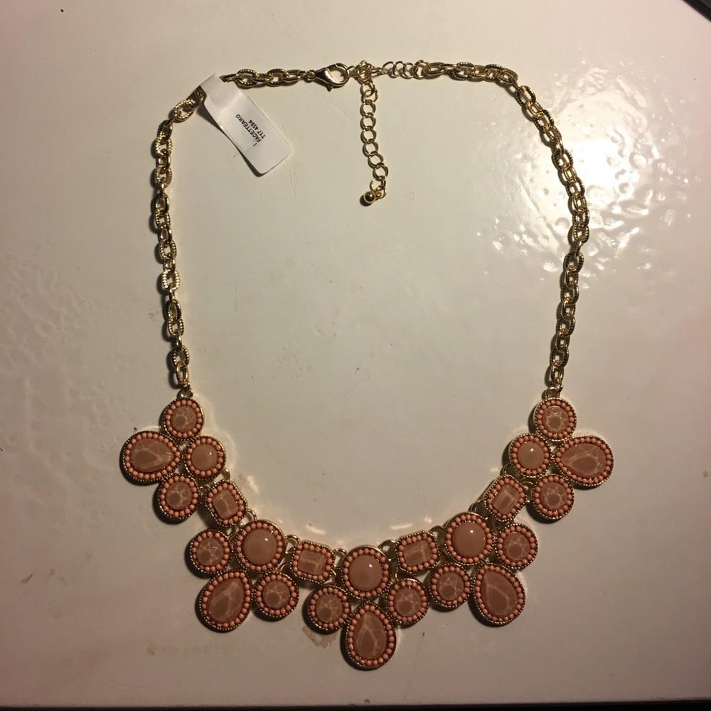 blush pink francesca's necklace