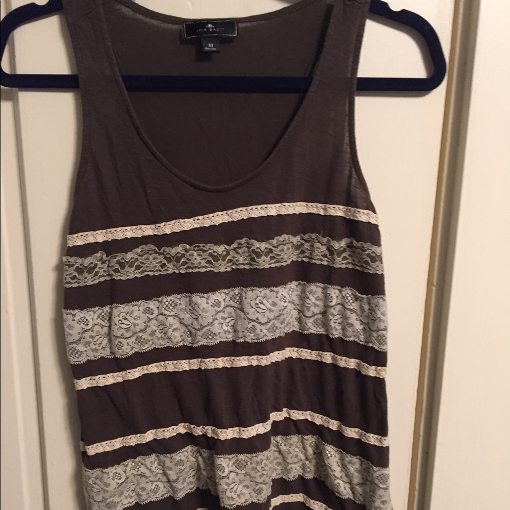 Iris Basic Olive Ruffle Tank Top