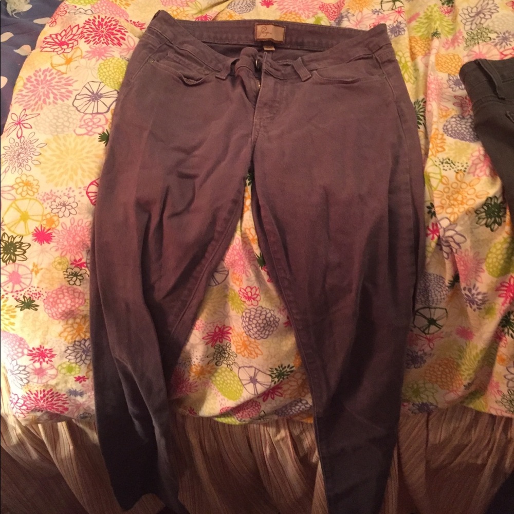 Purple/grayish Paige jeans