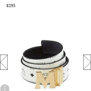 Mcm designer belt
