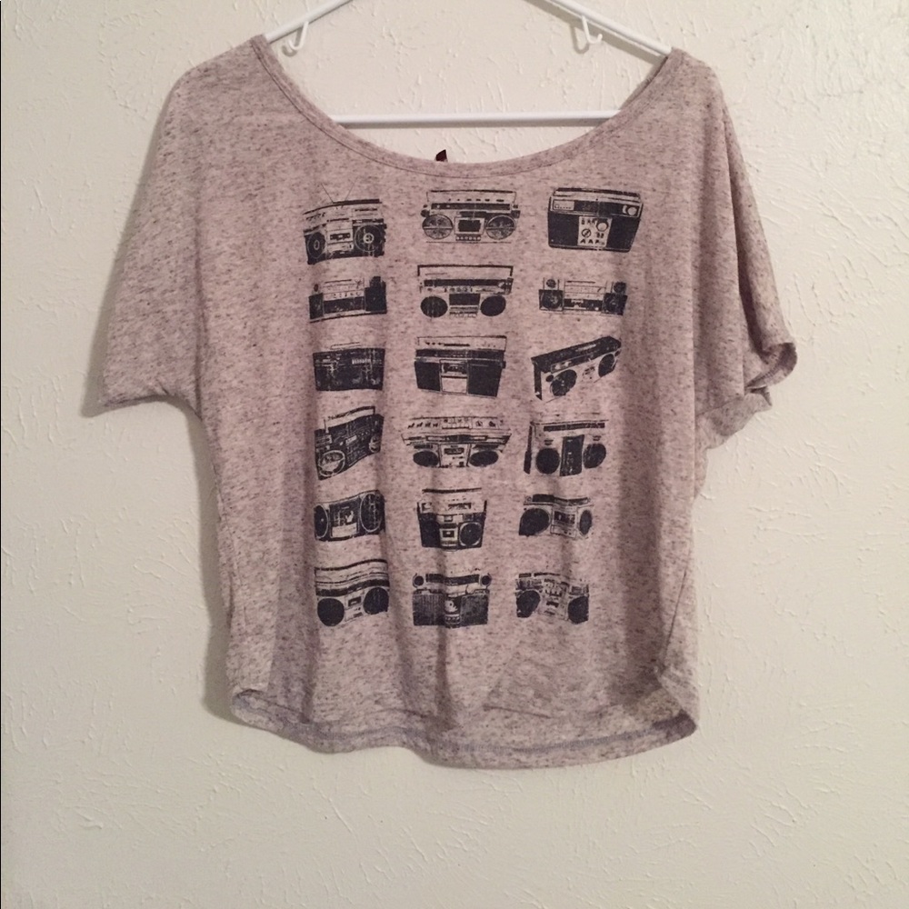 Boombox/stereo Crop Top