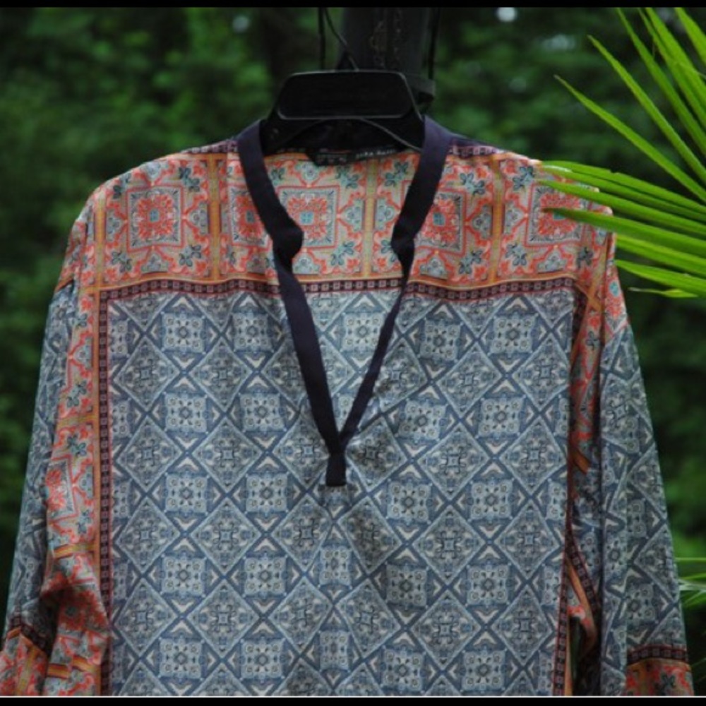 Aztec themed top