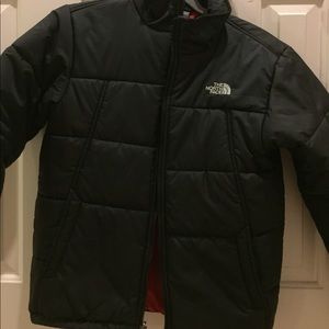 Black North Face winter jacket