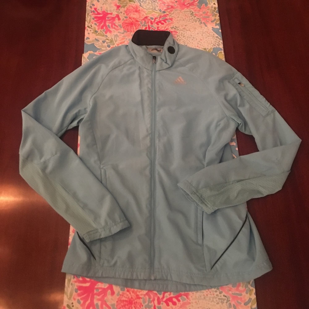 Blue climaproof adidas response jacket light blue