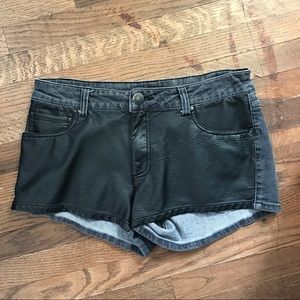 Forever 21 black jean shorts
