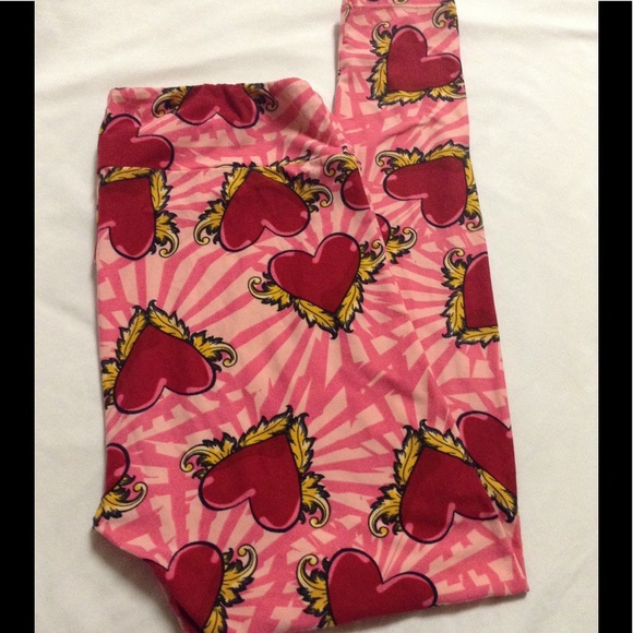 LuLaRoe Tall & Curvy Valentine's Leggings - Picture 2 of 5