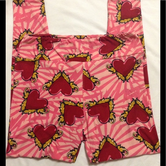LuLaRoe Tall & Curvy Valentine's Leggings - Picture 3 of 5