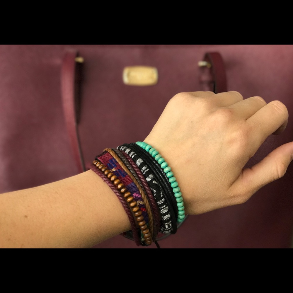 Fabric Charm Bracelets