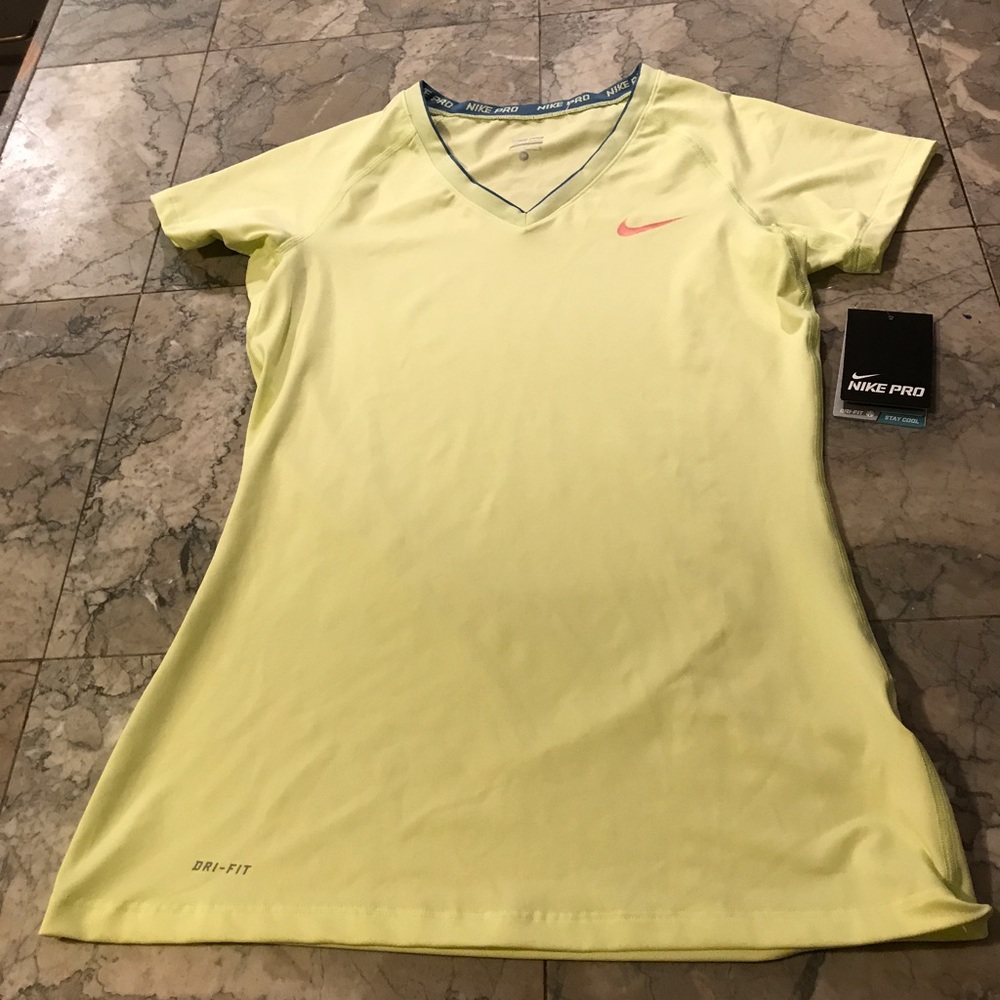 Nike pro V neck shirt