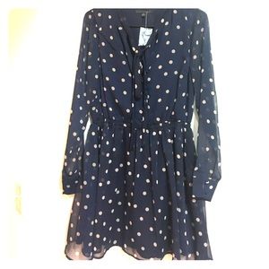 Chiffon long sleeved dress