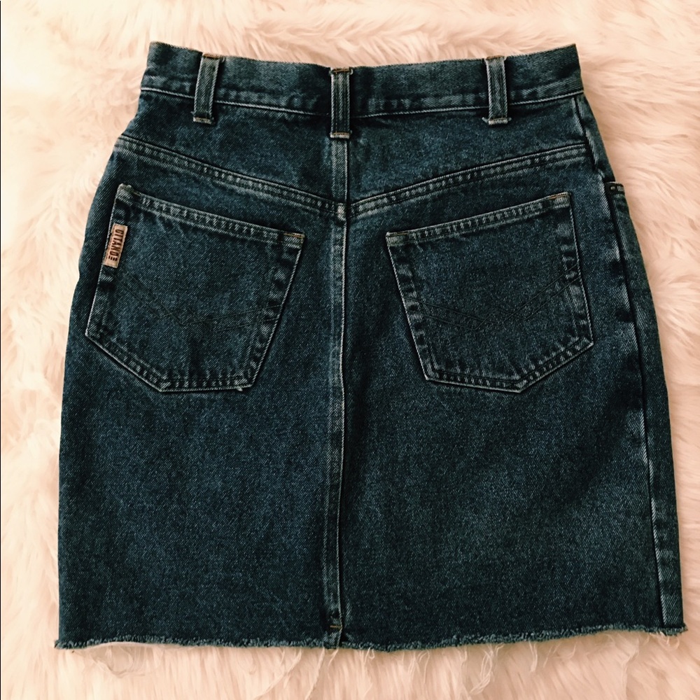 Distressed Jean Skirt