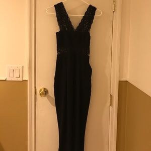 Black laced jumpsuit