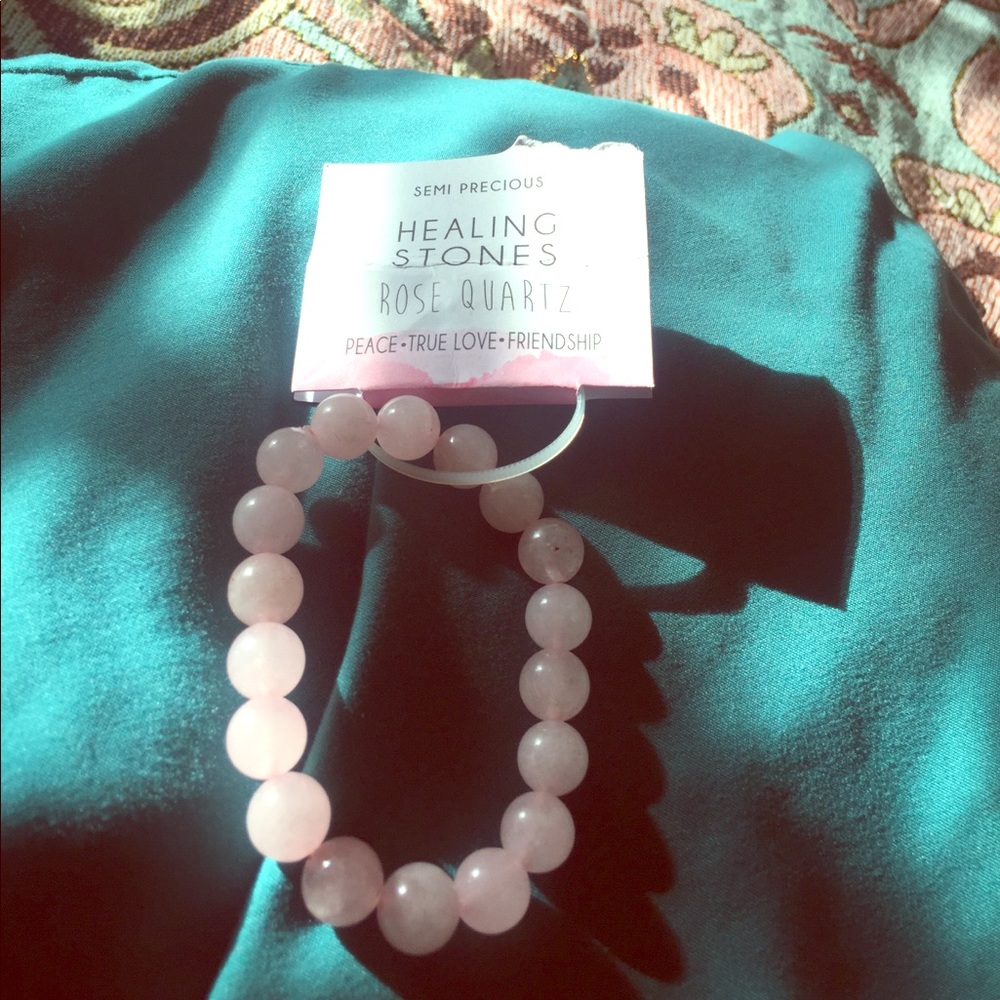 💐 Healing Stone Pink Rose Quartz Bracelet 💐