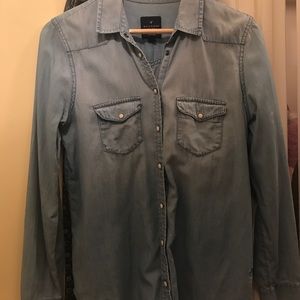 Denim button up