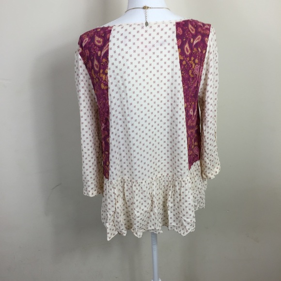 {Free People} Boho Peasant Top - Picture 5 of 7