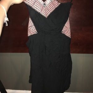 black strapless boutique dress